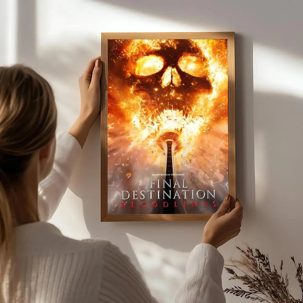 Final Destination Bloodlines HD Movie Poster | Self-Adhesive Wall Art Movie Poster Peaceful Pleasures Health and Wellness White8 15X20cmNoframe
