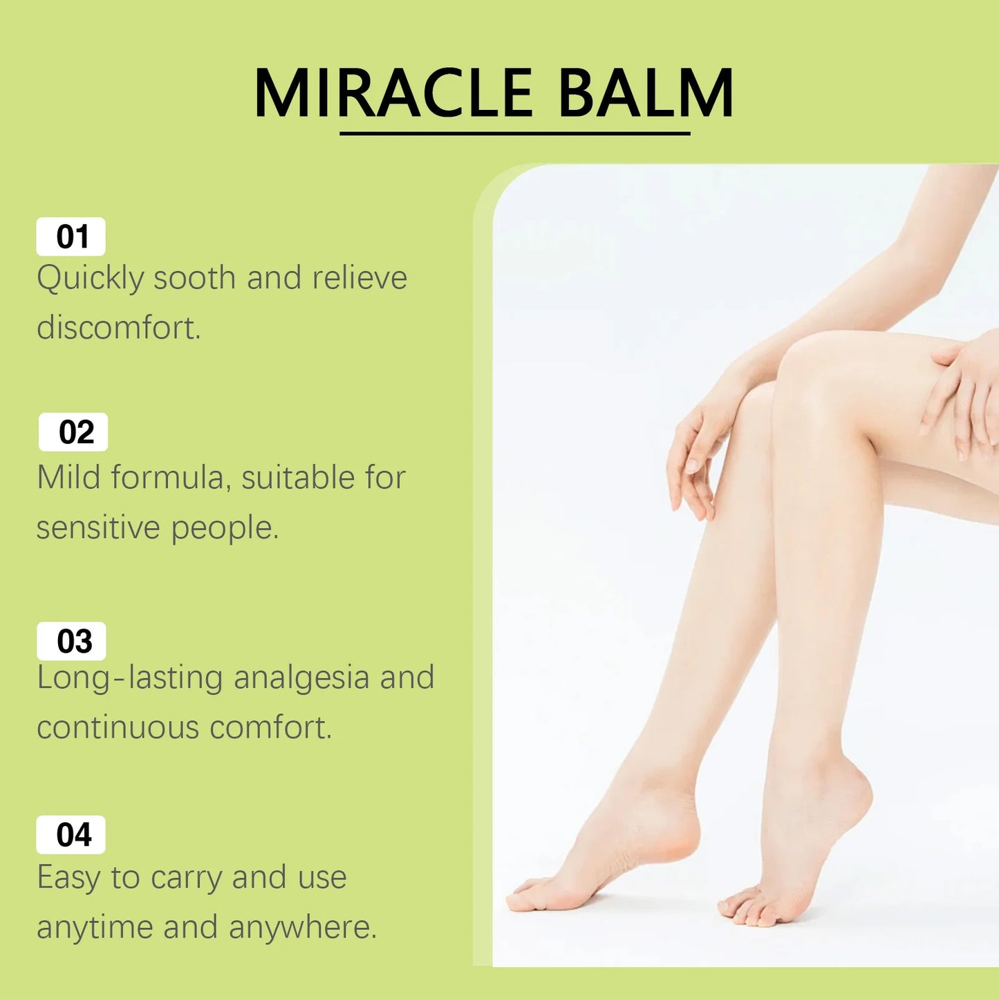 Ximonth Leg Care Cream – Warming Massage Balm for Tired Legs