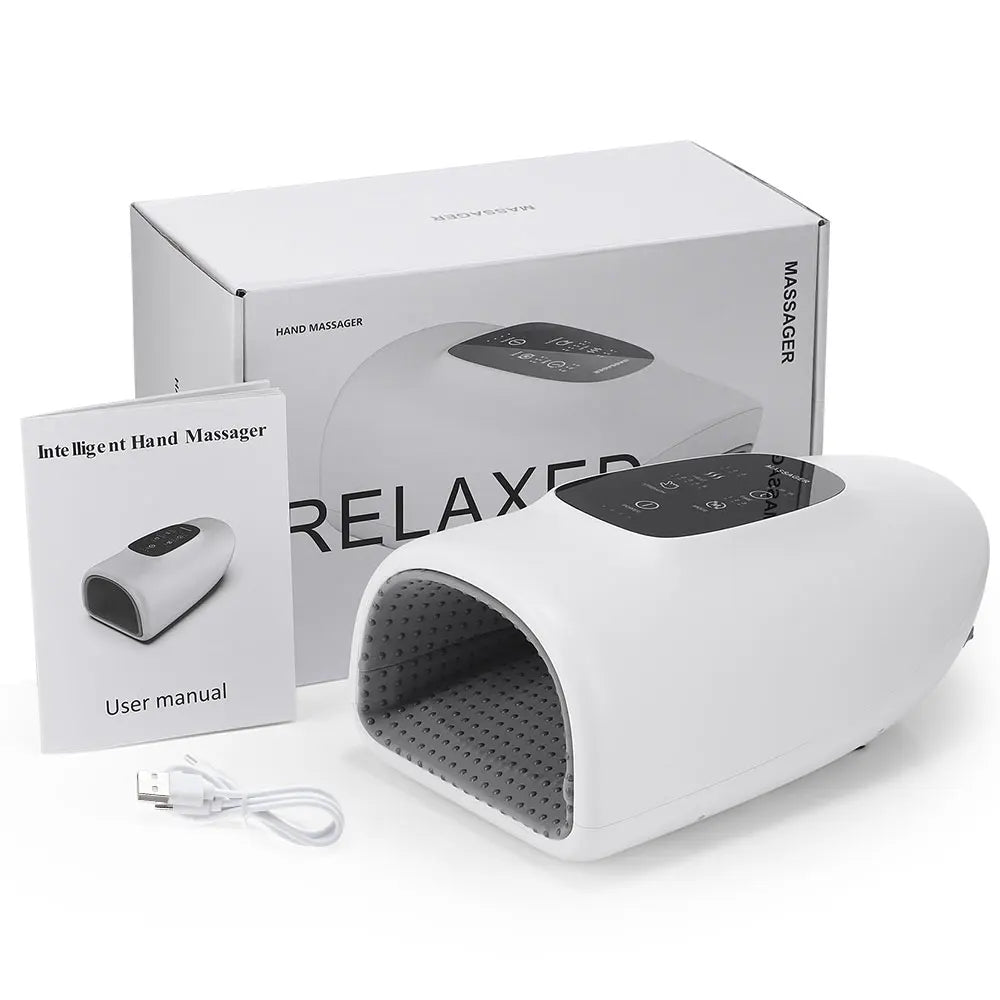 Electric Airbag Hand Massager – 3 Modes, Heat & Kneading