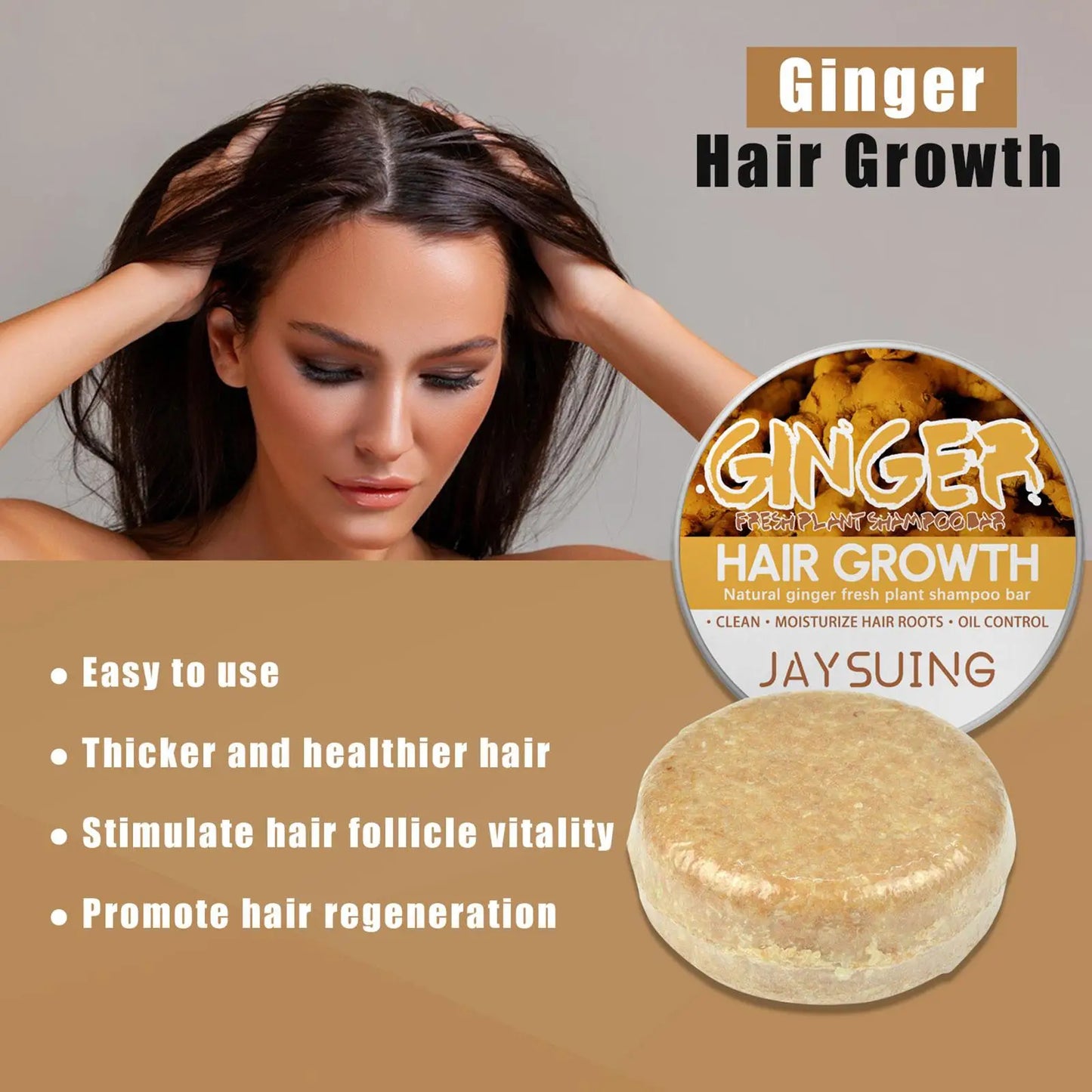Ginger Shampoo Bar – Handmade Cold Process Natural Hair Bar
