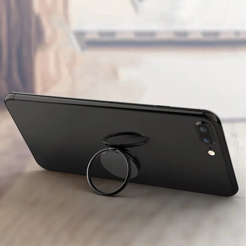 360° Metal Finger Ring Phone Holder & Car Stand – Universal