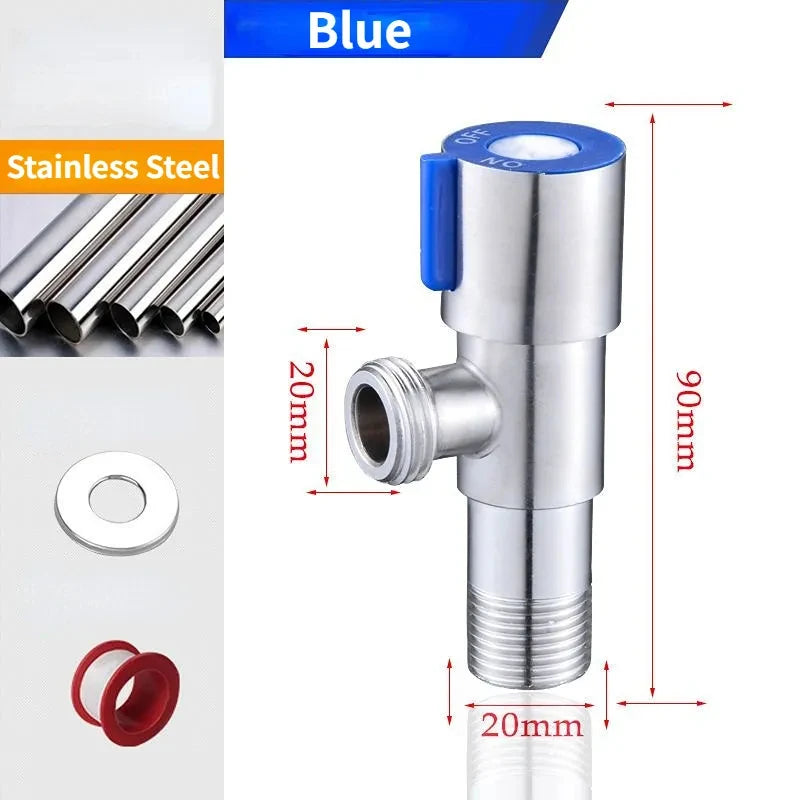 Stainless Steel Hot & Cold Angle Valve | Triangle Stop Valve