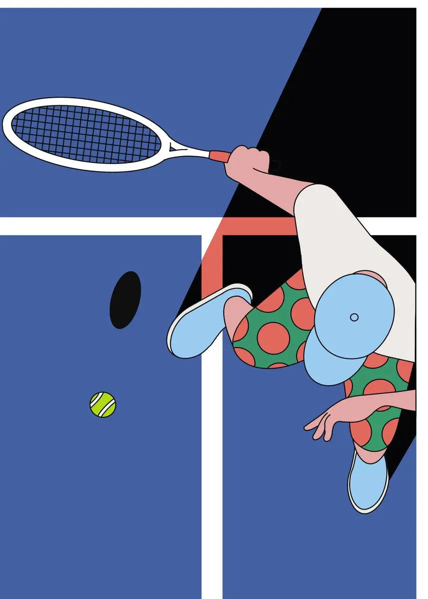 Sports Court Canvas Wall Art | Basketball Football Tennis Poster