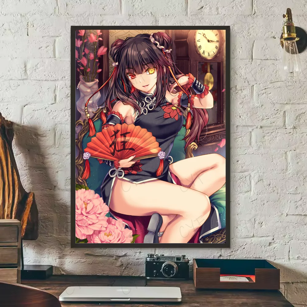 Tokisaki Kurumi Date A Live Anime Poster | HD Waterproof Wall Art Anime Wall Poster Peaceful Pleasures Health and Wellness z4 15X20cmNoframe