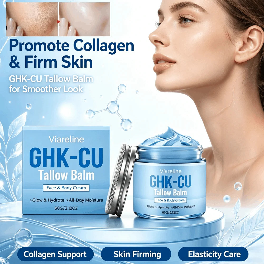 GHK-Cu Copper Peptide Blue Cream | Deep Hydration & Firming