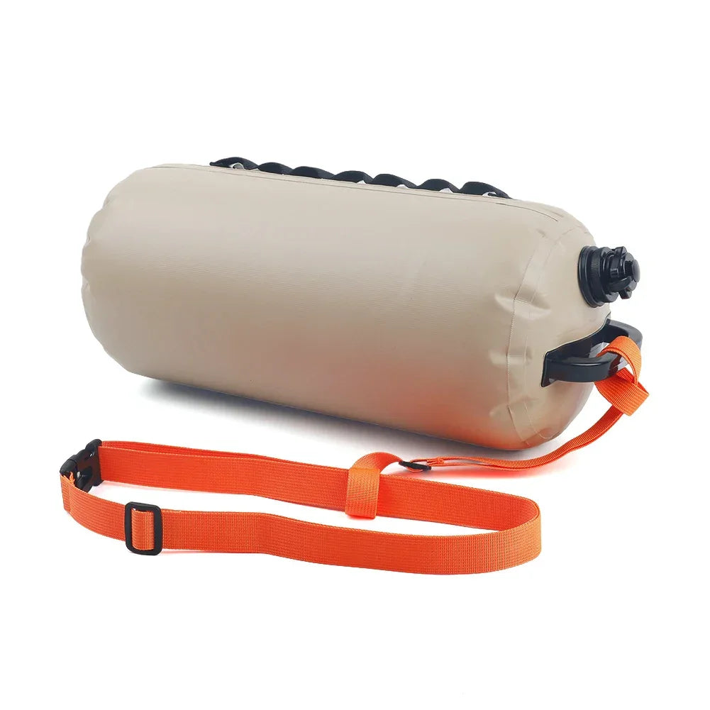 Swim Buoy Float & Water Weight Bag – Beach & Pool Peaceful Pleasures Health and Wellness Khaki france