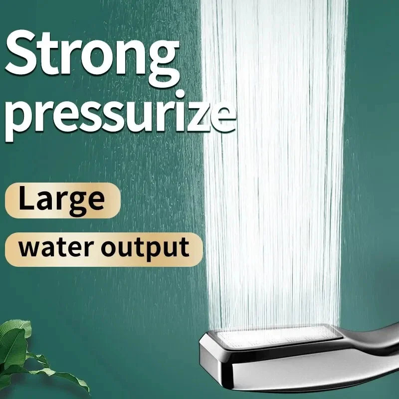 High-Pressure Handheld Shower Head – 300 Jets, Water-Saving