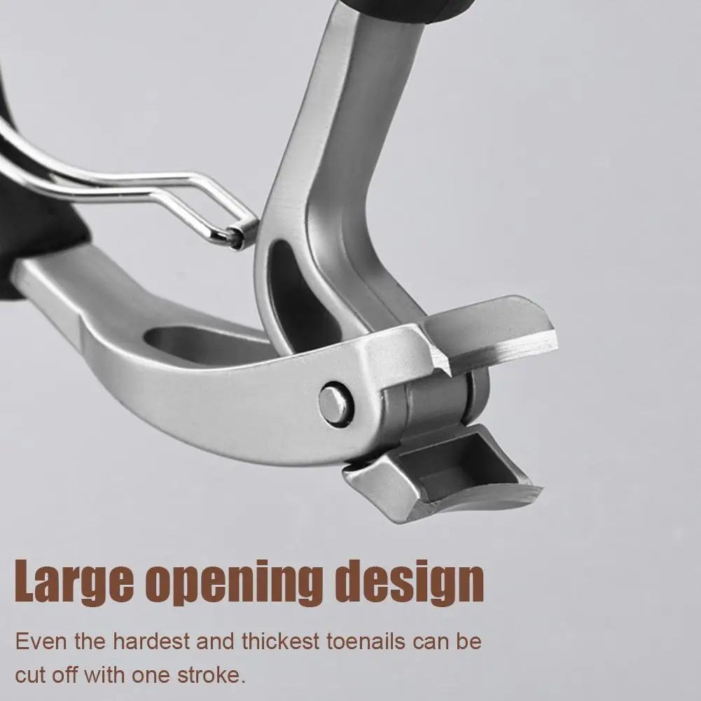 Curved Nail Clippers With Large Opening Anti-Splash Storage Nail Clippers For The Elderly Thick Toenails Heavy Duty Peaceful Pleasures Health and Wellness