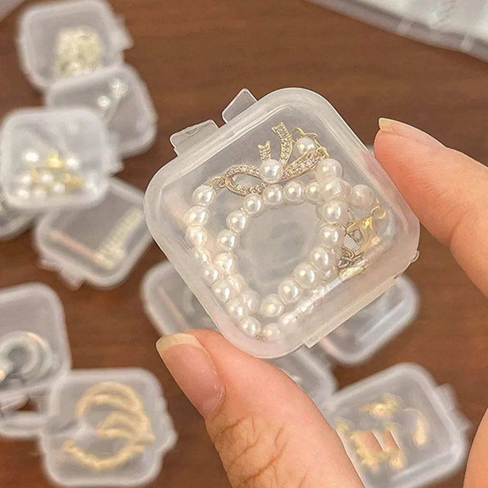 Mini Transparent Plastic Bead Storage Boxes | 10/20/50PCS