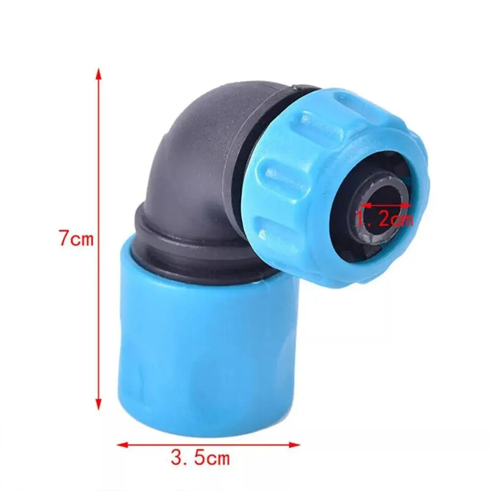 1/2" (12.5mm) ABS Garden Water Connector Soft Water Pipe Elbow Faucet Joint Garden Irrigation Hose Rapid Connection Adapter Tool Peaceful Pleasures Health and Wellness