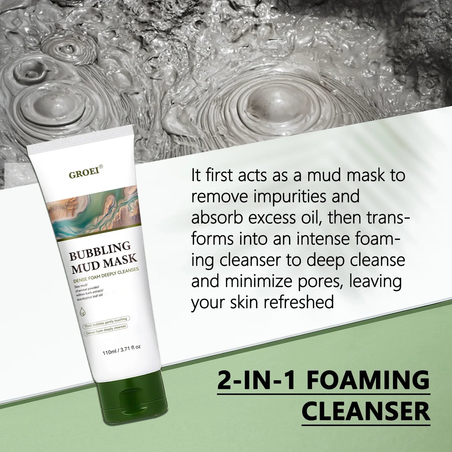 Facial Foam Cleansing Lotion – Deep Pore Cleanser 110ml Facial Foam Cleanser Oasis Select