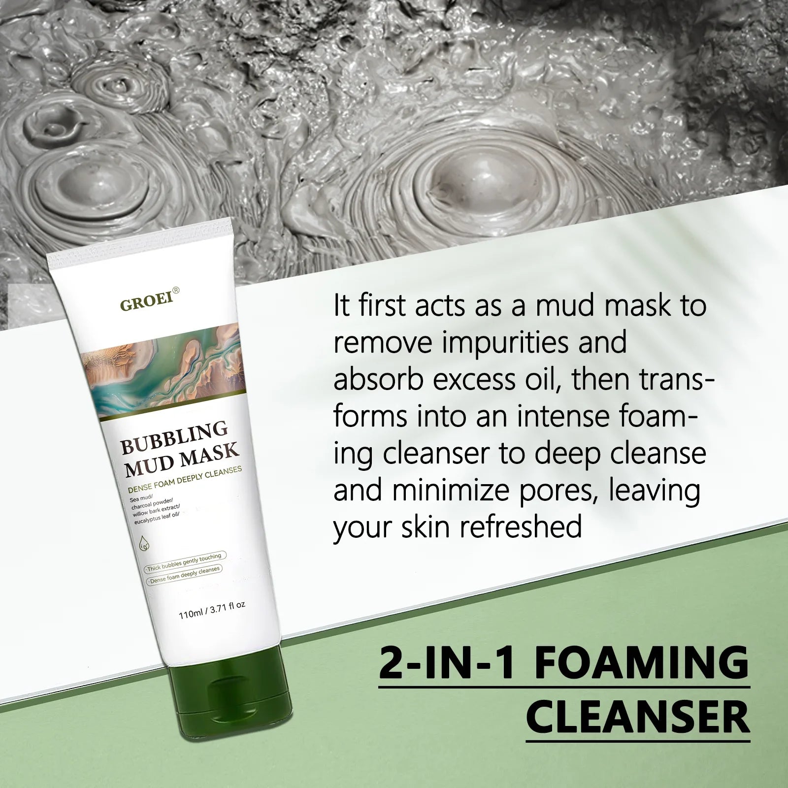 Facial Foam Cleansing Lotion – Deep Pore Cleanser 110ml Facial Foam Cleanser Oasis Select