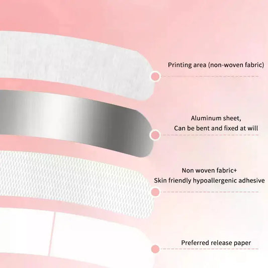 Cartoon Pattern Random Color Self-shaping Nose Splint Nose Adhesive Tape Nose Shape Corrector Provide External Support Fixation Peaceful Pleasures Health and Wellness