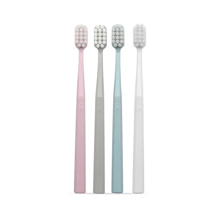Tooth Care Oral Hygien Supplies, 4Pcs/set Small Head Soft Bristle Toothbrush for Family Travel Peaceful Pleasures Health and Wellness 4pcs