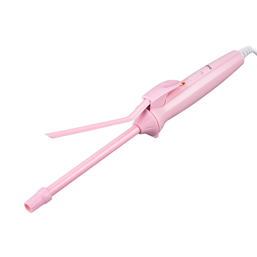 9mm Mini Hair Curling Iron Hair Curler Wand Professional Curly Tongs Ceramic Electric Salon Styling Tool Small Crimping Iron Peaceful Pleasures Health and Wellness US Plug