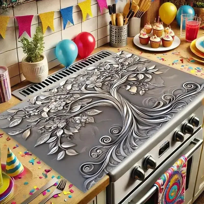 Anti Slip Sun Protection Washable Mat Washer Dryer Covers Top Protector Water Absorption Rubber Mat Kitchen Stove Essential Mat Peaceful Pleasures Health and Wellness