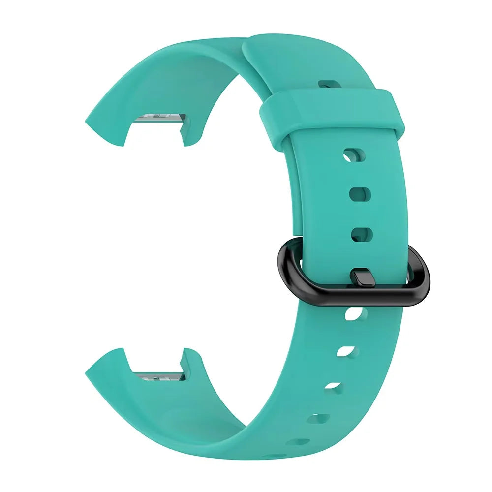 Silicone Sport Strap for Redmi Watch 2 Lite & Xiaomi Watch 2 Peaceful Pleasures Health and Wellness Teal Green