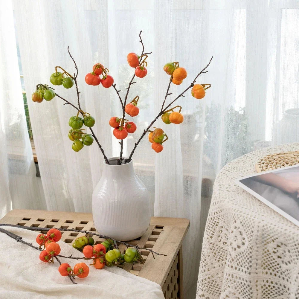 Artificial Pumpkin Branch | Handmade Foam Fall Decor 51cm