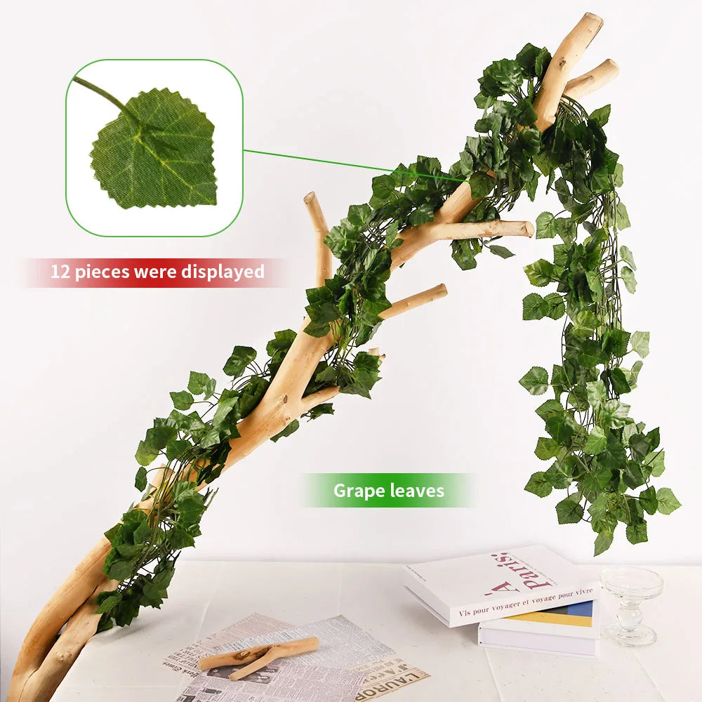 2.1M Artificial Ivy Garland – Silk Vine Leaf Wedding Home Decor