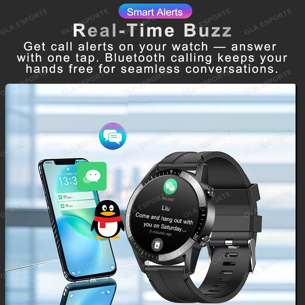 Ola Esporte 1.5" Smart Watch – Bluetooth Calls, GPS & Fitness