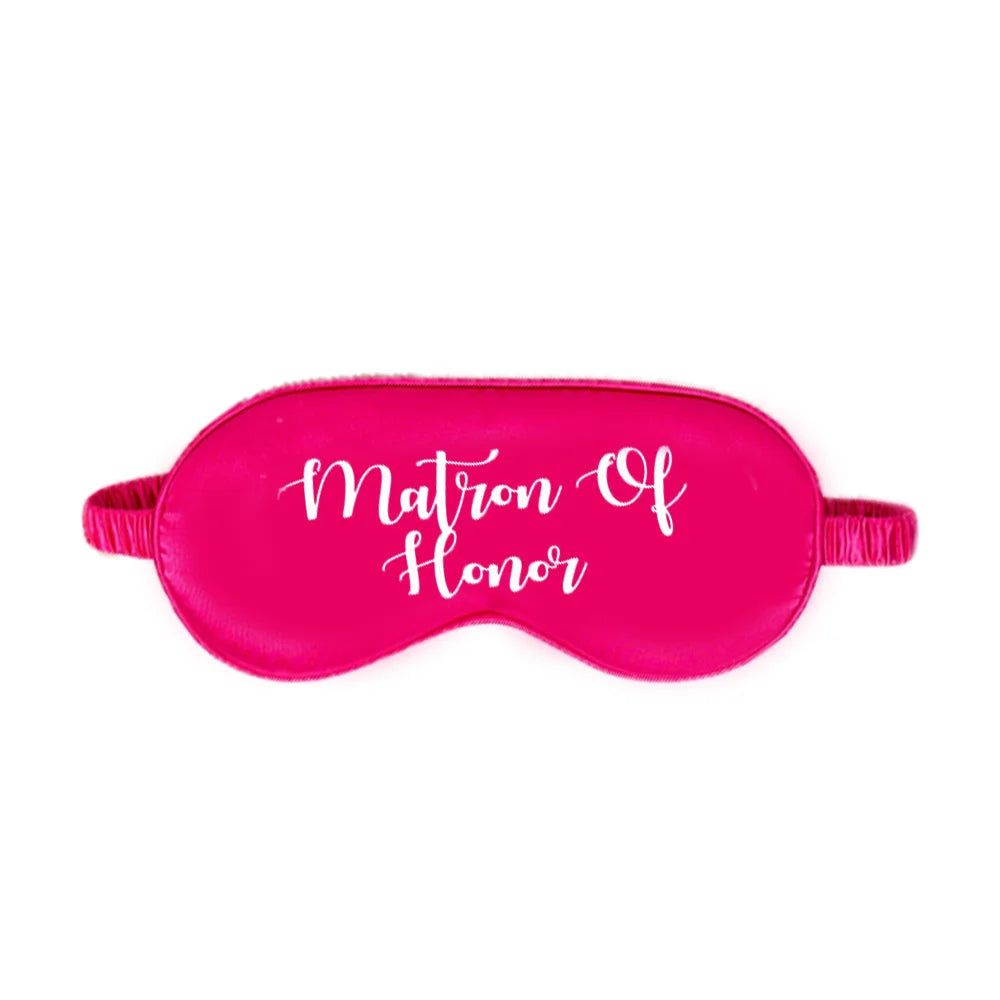 Satin Bridal Sleep Masks – Bachelorette Party Favors & Gifts Bridal Sleep Mask Peaceful Pleasures Health and Wellness DEye Masks 1PCS12X23cm