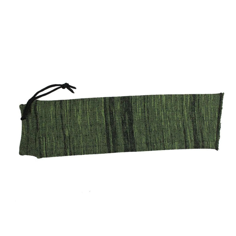 Outdoor Knitted Storage Bag Tactical Equipment Cleaning And Dust Protection Socks Hunting Gun Protective Cover Dust Jacket Peaceful Pleasures Health and Wellness Green short