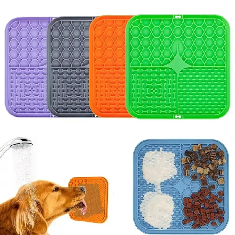 Silicone Lick Mat for Dogs & Cats | Slow Feeder Pad