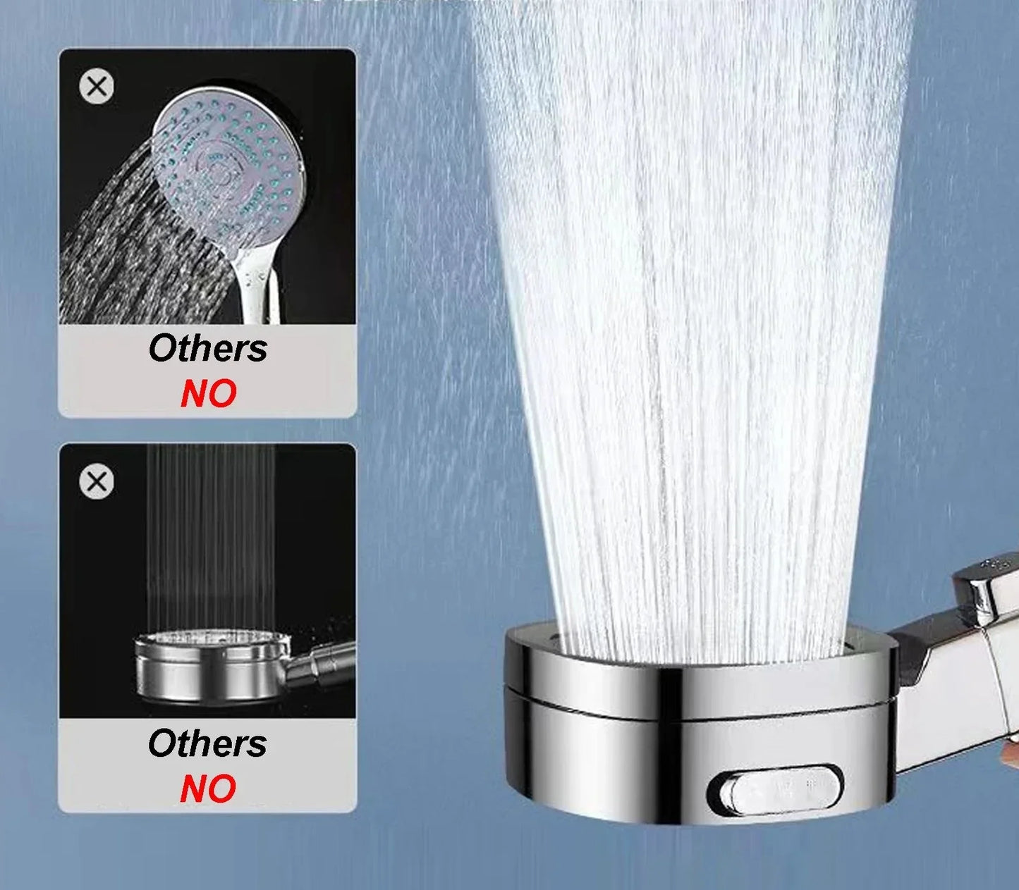 4-Mode High Pressure Handheld Shower Head | Water Saving Filter