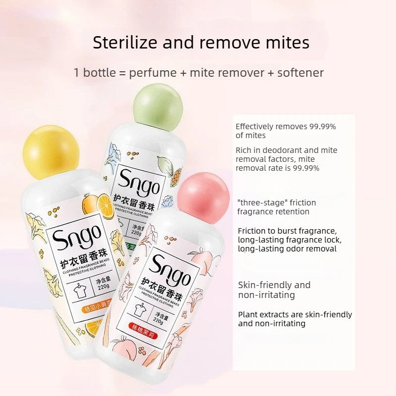 Fragrant Laundry Beads Long Lasting Scent Remove Odor Inhibit Bacteria Kill Mites Antistatic Soften Clothes Color Protection Peaceful Pleasures Health and Wellness
