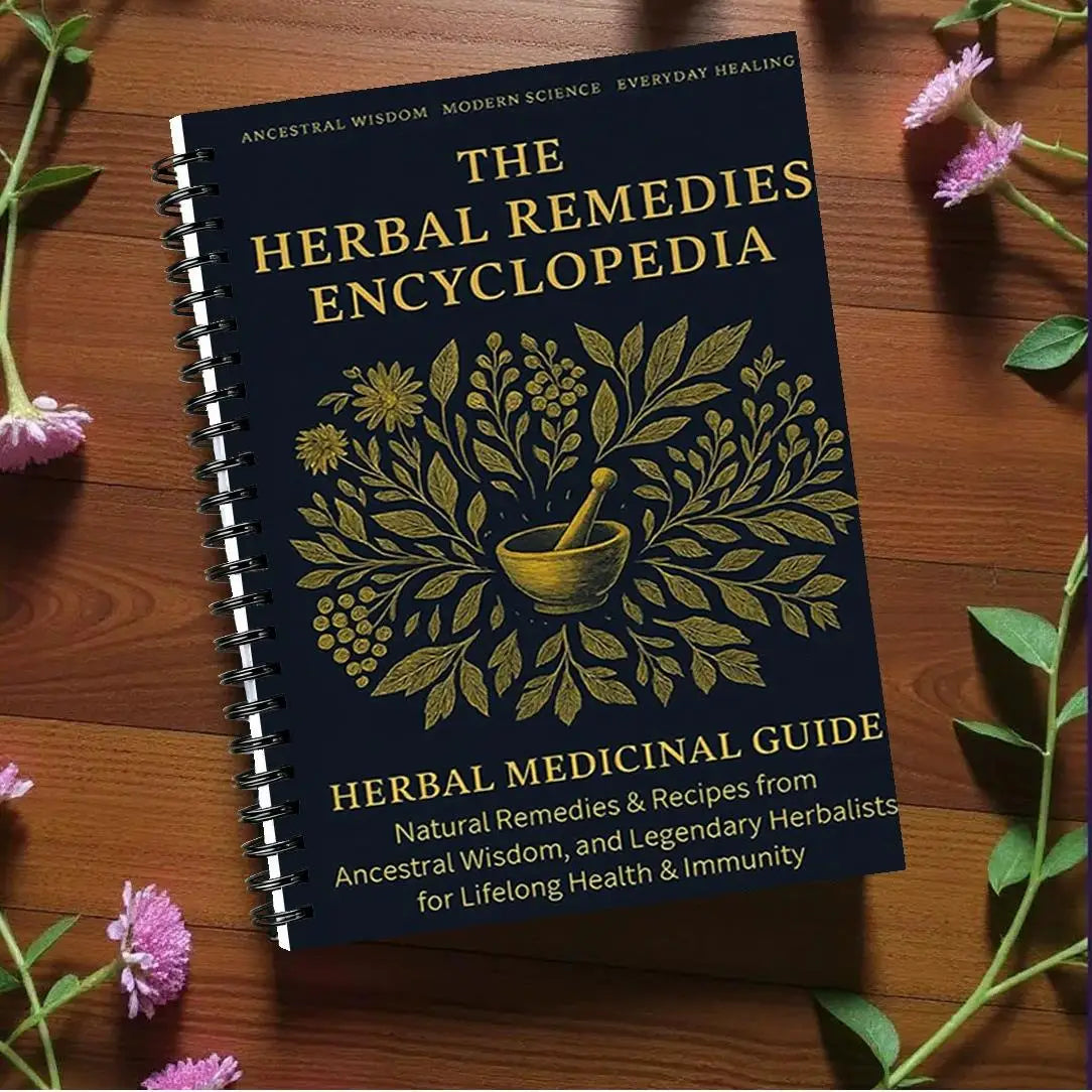 Herbal Remedies Encyclopedia Notebook Medicinal Guide Book