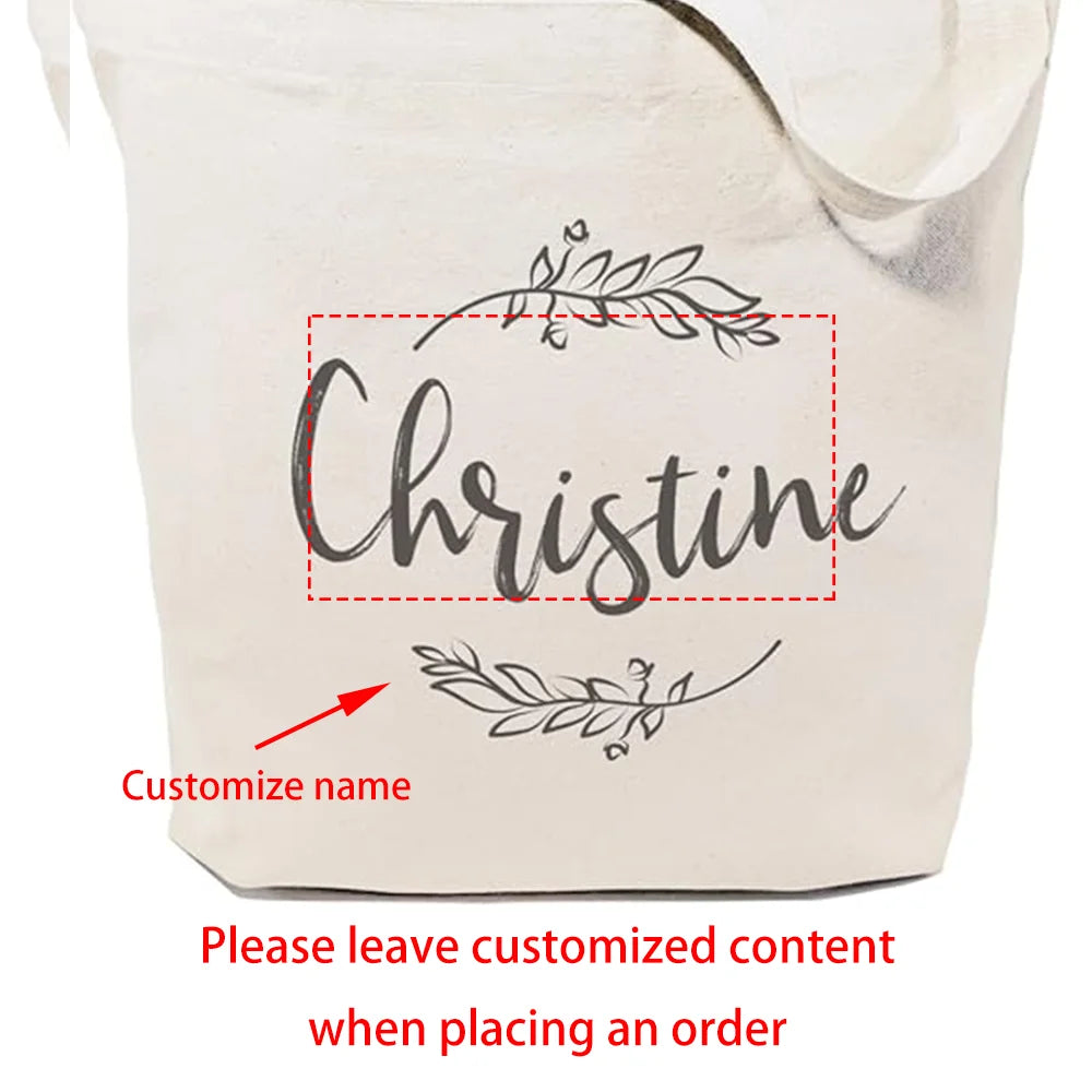 Personalized Name Tote Bag | Beach, Wedding & Bridesmaid Gift