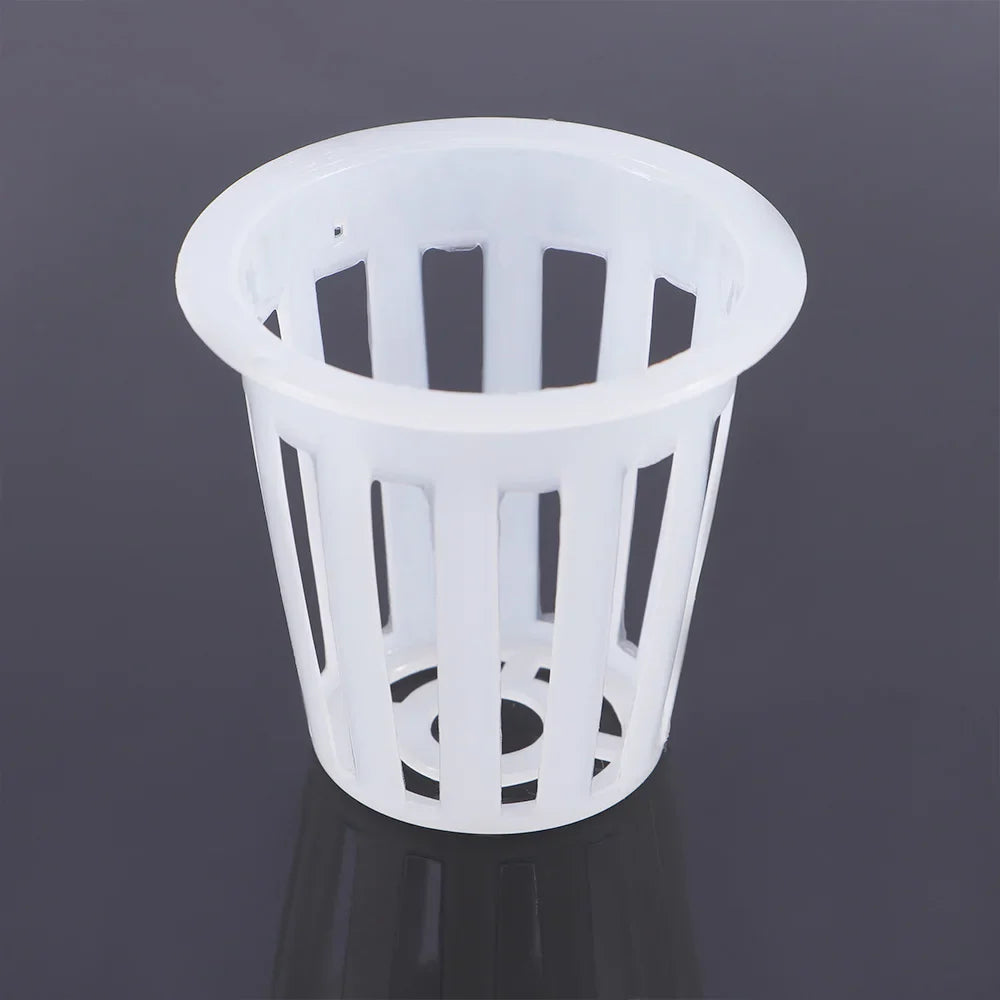 10-Pack Hydroponic Mesh Net Cups – Clone & Nursery Basket Pots