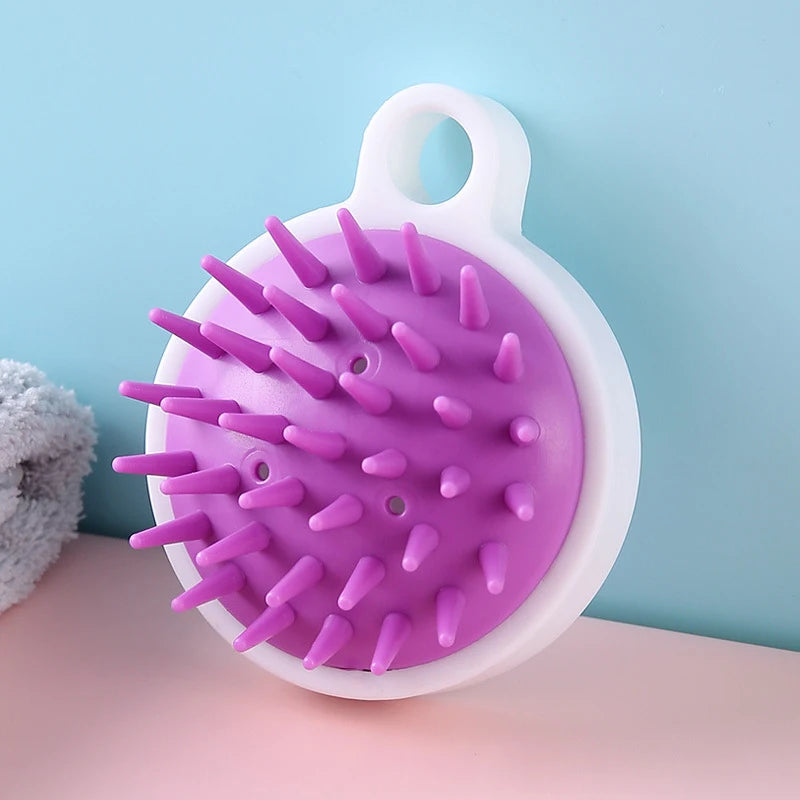 Silicone Scalp Massager Brush | Shampoo & Hair Growth Tool