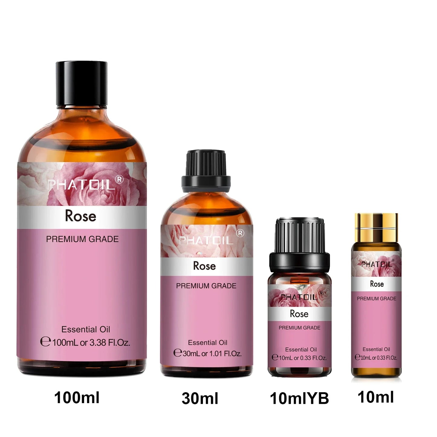 PHATOIL Pure Essential Oils – Aromatherapy Diffuser 10ml–100ml