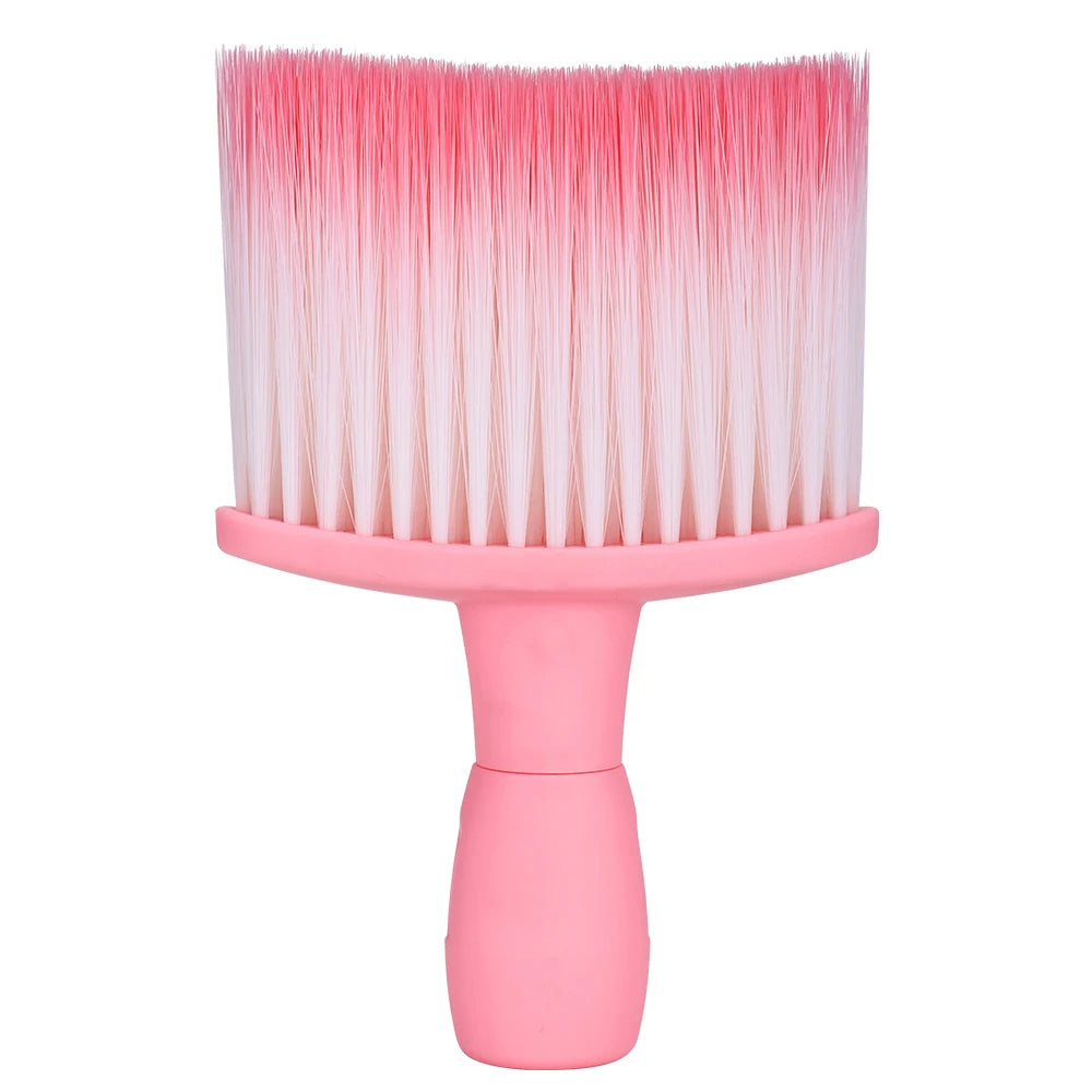 Hair Salon Soft Hair Cleaning Brush Neck and Face Hair Fragmentation Sweeping Brush Multi functional Hairdressing Tool Peaceful Pleasures Health and Wellness pink