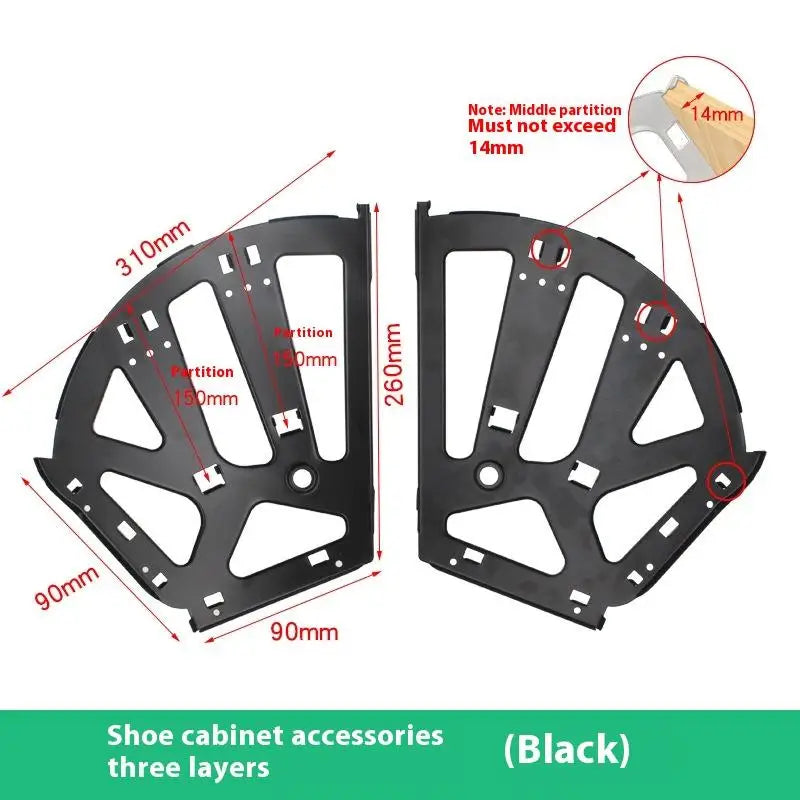 New 2Pcs Hardware Furniture Hinge 1/2/3 Layer Shoes Drawer Cabinet Hinge Rack Stainless Steel Foldable Shelf Accessories Peaceful Pleasures Health and Wellness A3