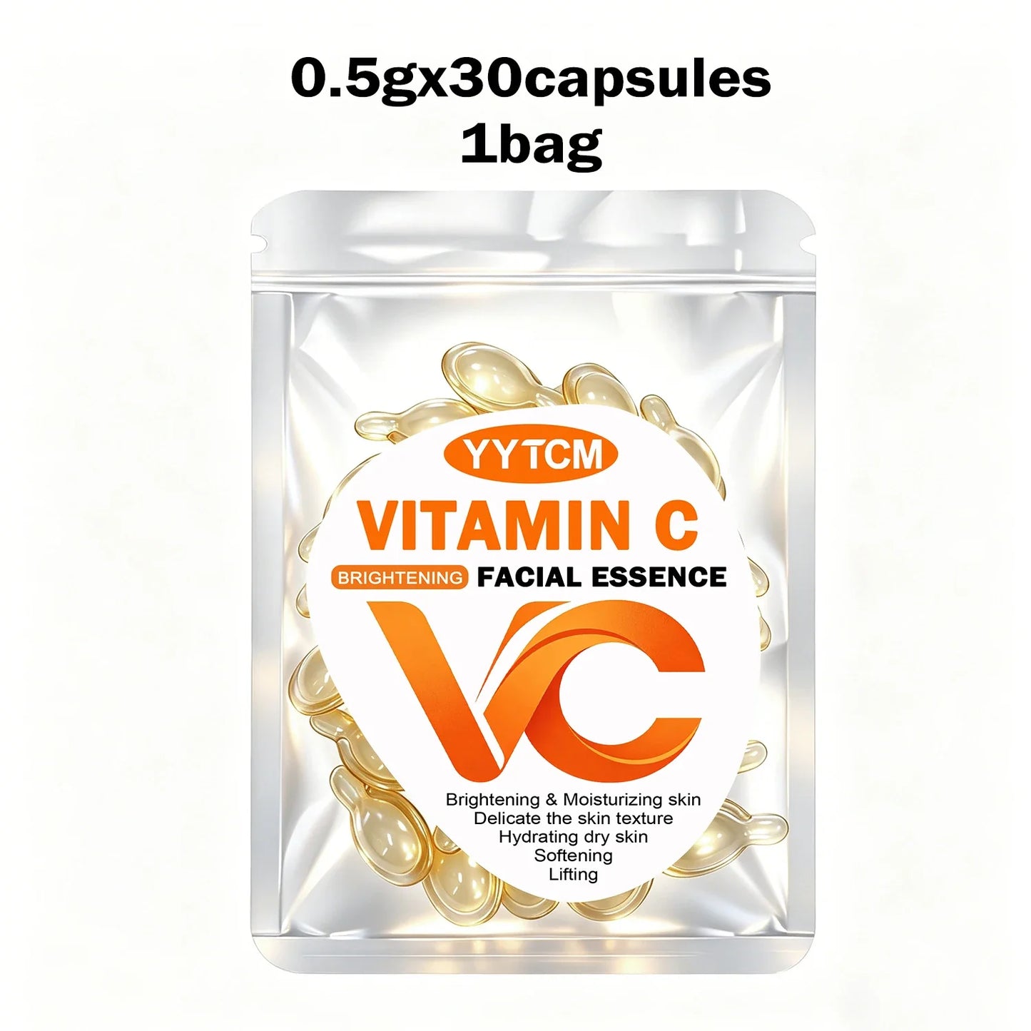 Vitamin C Face Serum Capsules – Retinol, Hyaluronic Acid & Vit E