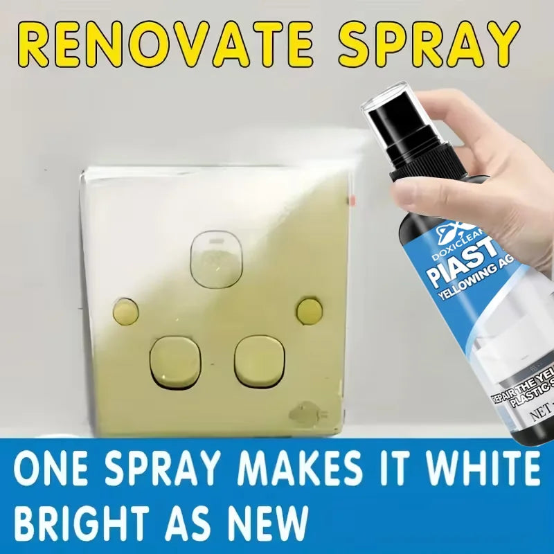 Plastic Restoration Spray – Remove Yellowing & Restore Shine