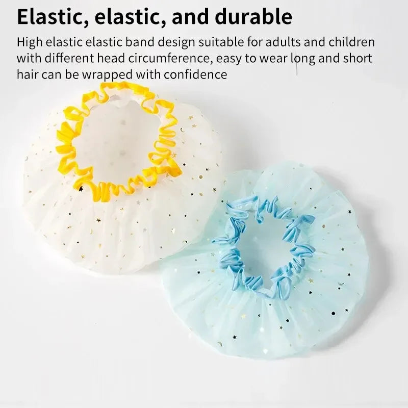 Double-Layer Waterproof Shower Cap | PVC & EVA Bathing Hat