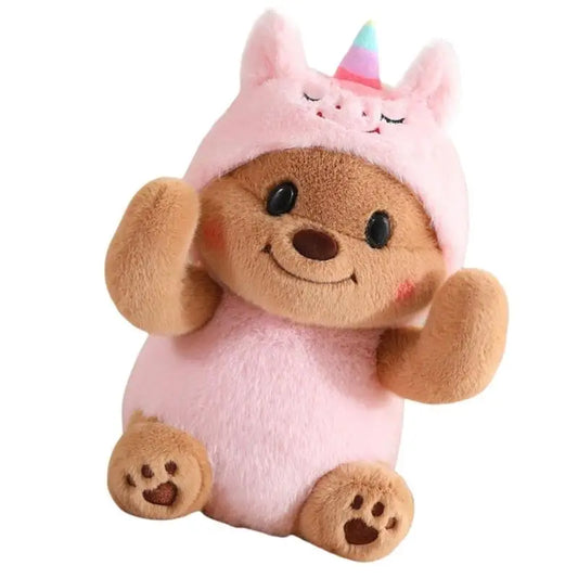 Bear Stuffed Animal Hugging Doll – Soft Cotton Plush Toy Kids Plush Stuffed Animal Peaceful Pleasures Health and Wellness