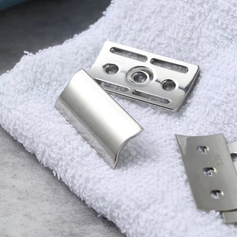 2026 YAQI Trifecta Adjustable Safety Razor Head 316 Stainless Steel Polished Different Blade Gaps for Smooth Shaving Experience Peaceful Pleasures Health and Wellness