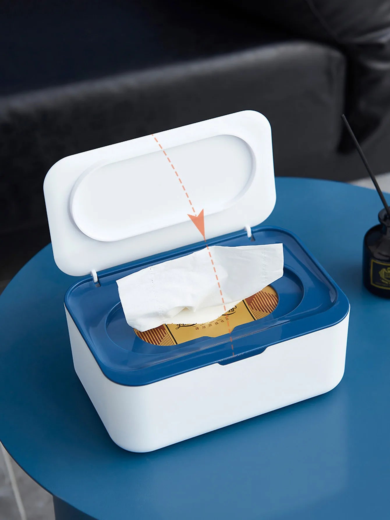 1Pcs Wet Wipes Dispenser with Lid Dustproof Tissue Storage Box for Home Office Wet Tissue Mask Storage Box Desktop Organizer Peaceful Pleasures Health and Wellness