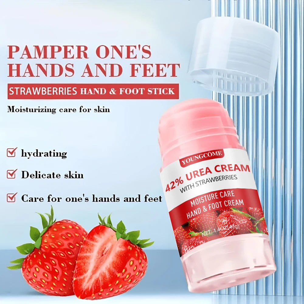 Urea Strawberry Hand & Foot Cream – Hydrates & Heals Dry Skin