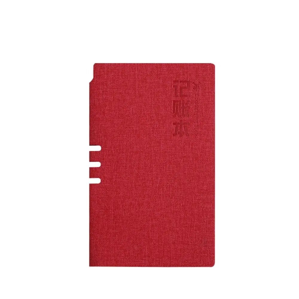 Saving Money Wages Salaries A6 Business Bookkeeping Book Expense Ledger Book Household Finance Planner Account Tracker Notebook Peaceful Pleasures Health and Wellness red