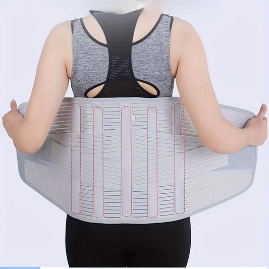 Adjustable Lumbar Support Belt Double Pull Back Waist Orthopedic Corset Spine Decompression Back Pain Relief Tighten The Abdomen Peaceful Pleasures Health and Wellness