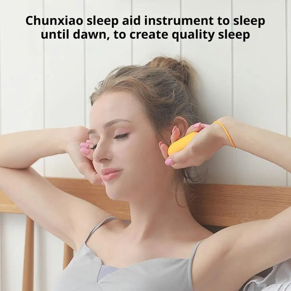 1Pcs Handheld Sleep Aid Device Rechargeable Relieve Anxiety Stress Quick Sleep Aid Handheld Sleep Device Intelligent Calming Peaceful Pleasures Health and Wellness