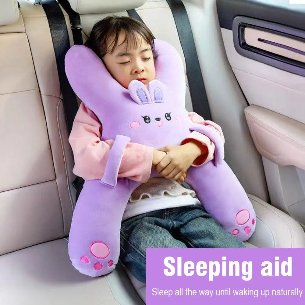 Kids Car Neck Pillow – Cute Cartoon Head & Neck Support