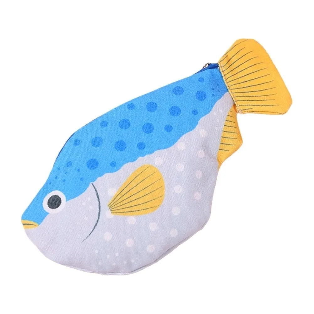 Pufferfish Back-To-School Stationery Bag Pen Bag Deep-Sea Fish Fish Pencil Case Desktop Storage Aesthetic Peaceful Pleasures Health and Wellness Style 3