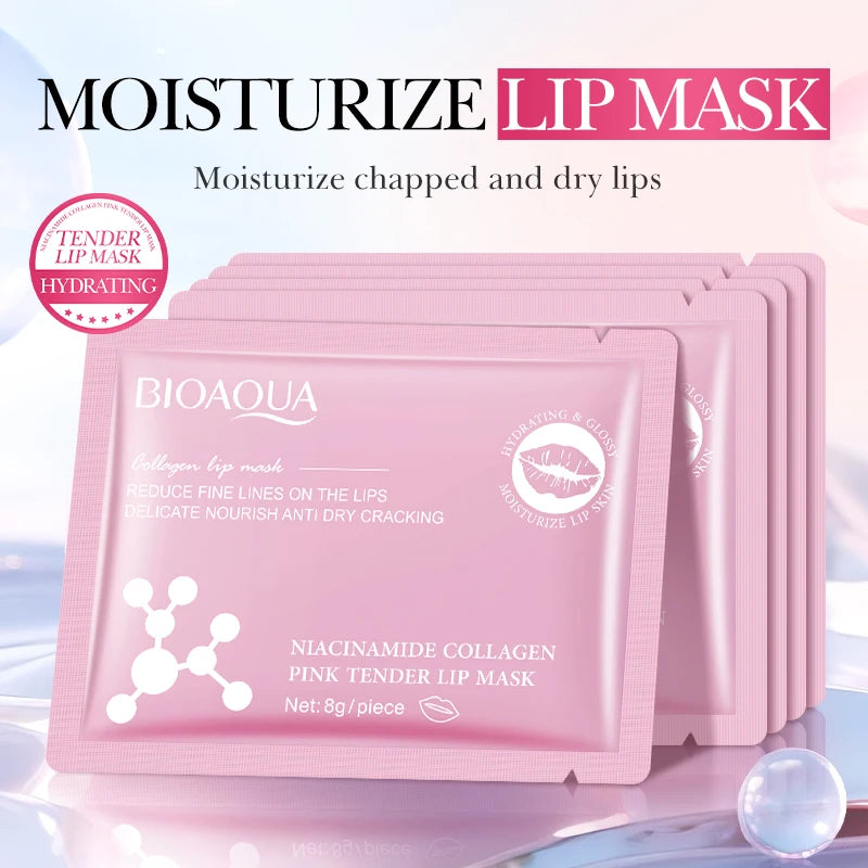 BIOAQUA Collagen Lip Mask 20pcs – Hydrating Lip Plumper