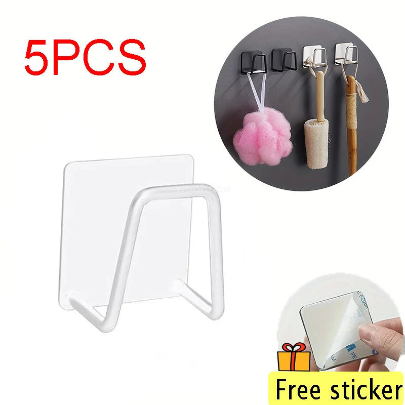 Stainless Steel Sink Sponge Holder | Adhesive Wall Organizer